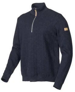 HUGO HALF ZIP, WINDBREAKER, 100% ULL — NAVY