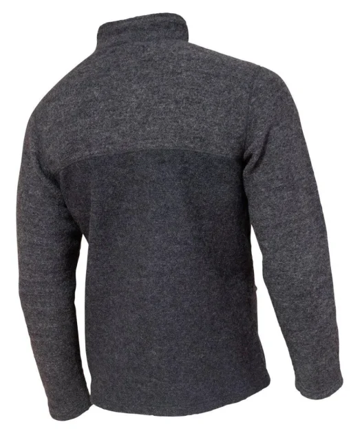 JON FULL ZIP, 100% FILTAD ULL — GREY