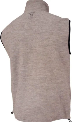 KURRE VEST, 60% FILTAD ULL, 40% LYOCELL — STONE