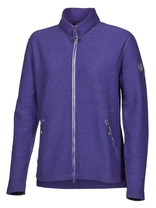 LEONA FULL ZIP, 98% ULL — DARK PURPLE