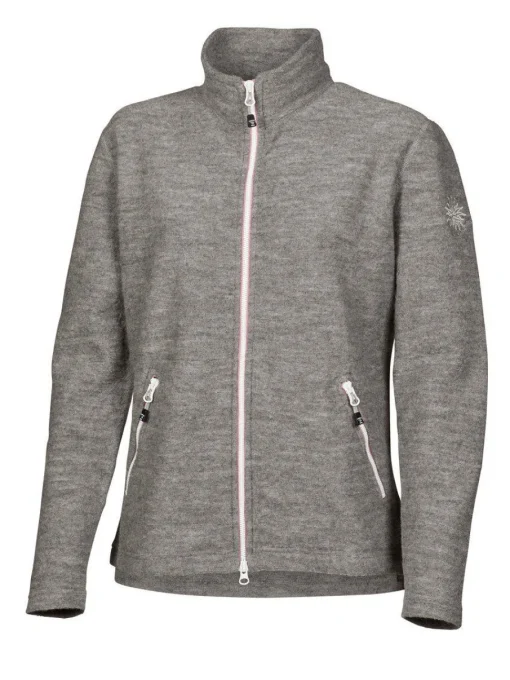 LEONA FULL ZIP, 98% ULL — GREY MARL