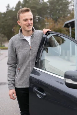 LOUIE FULL ZIP , 98% ULL — GREY MARL