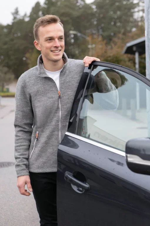 LOUIE FULL ZIP , 98% ULL — GREY MARL
