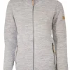 MOREL HOOD FEMALE, 60% FILTAD ULL, 40% LYOCELL — LIGHT SILVER GREY