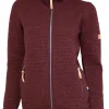 MOREL HOOD FEMALE, 60% FILTAD ULL, 40% LYOCELL — RUBY WINE