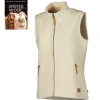 NLS COCO VEST, 100% OFÄRGAD ULL — NATURAL WHITE