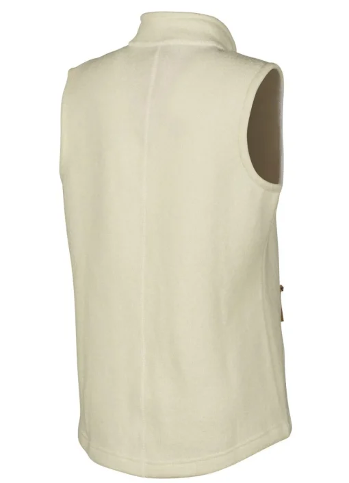 NLS COCO VEST, 100% OFÄRGAD ULL — NATURAL WHITE