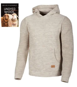 NLS PENTLAND HOOD, 100% OFÄRGAD ULL — BIRCH