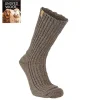 NLS RAG SOCK, 100% OFÄRGAD ULL — NUTMEG