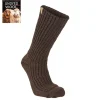 NLS RAG SOCK, 100% OFÄRGAD ULL — COFFEE BEAN