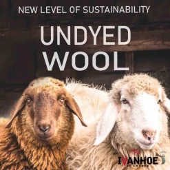 NLS RAG SOCK, 100% OFÄRGAD ULL — NUTMEG