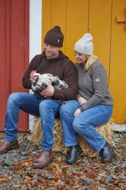 NLS RIB HAT, 100% OFÄRGAD ULL — BIRCH