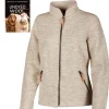 NLS TWIG FULL ZIP, 100% OFÄRGAD ULL — BIRCH