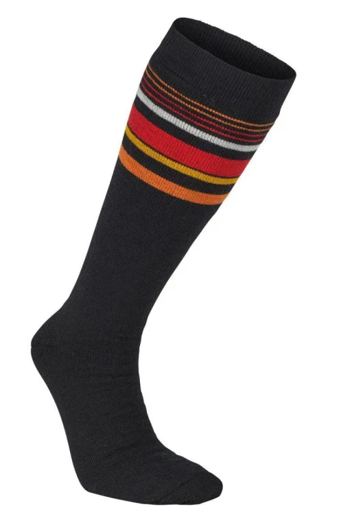 RETRO-SKI SOCK — BLACK