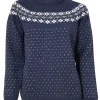 SIRE CREWNECK, 100% ULL — LIGHT NAVY