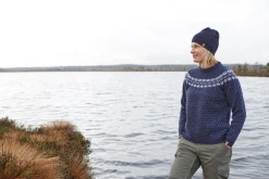 SIRE CREWNECK, 100% ULL — LIGHT NAVY