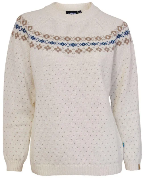 SIRE CREWNECK, 100% ULL — WINTER WHITE