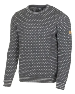 SVERRE CREWNECK, 100% ULL — GREY