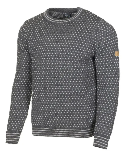 SVERRE CREWNECK, 100% ULL — GREY