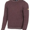 SVERRE CREWNECK, 100% ULL — RUBY WINE