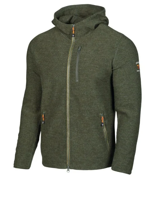 TITUS HOOD, 98% ULL — LODEN GREEN