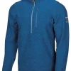TRILLE HALF ZIP, 98% ULL — ELECTRIC BLUE