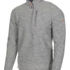TRILLE HALF ZIP, 98% ULL — GREY MARL