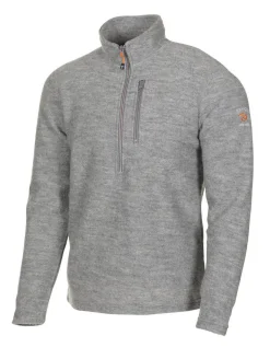 TRILLE HALF ZIP, 98% ULL — GREY MARL