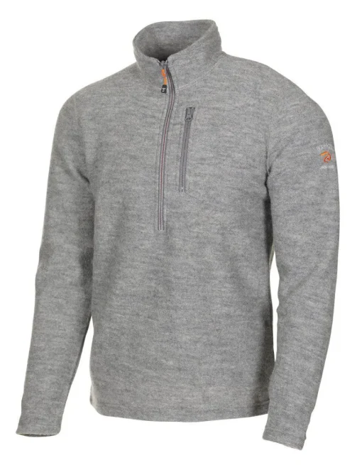 TRILLE HALF ZIP, 98% ULL — GREY MARL