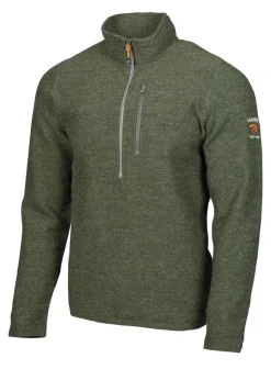 TRILLE HALF ZIP, 98% ULL — LODEN GREEN