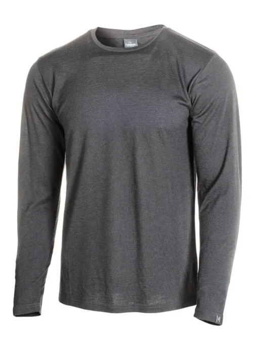 UNDERWOOL MERINO LONG SLEEVE MALE — GRAPHITE MARL