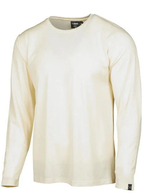 UNDERWOOL MERINO LONG SLEEVE MALE — NATURAL WHITE
