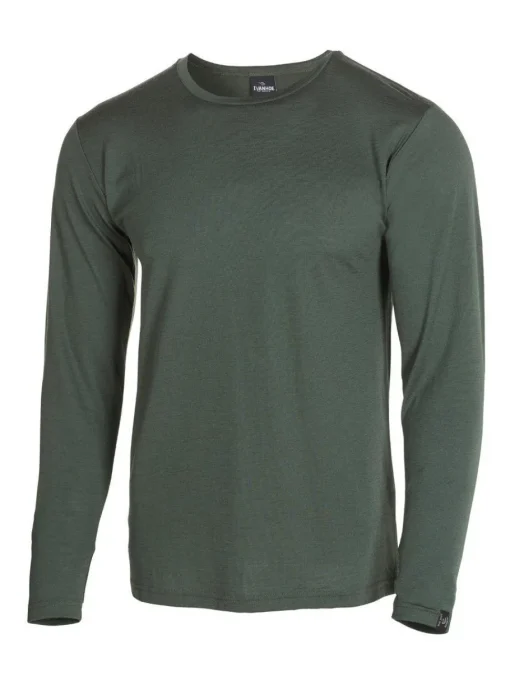 UNDERWOOL MERINO LONG SLEEVE MALE — RIFLE GREEN