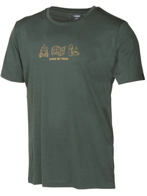 UW CEASAR ADVENTURE, 100% EXTRA FIN MERINO ULL — RIFLE GREEN