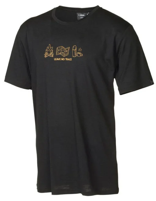 UW CEASAR ADVENTURE, 100% EXTRA FIN MERINO ULL — BLACK