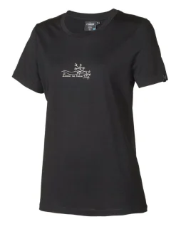 UW CILLA VINE, 100% EXTRA FIN MERINO ULL — BLACK