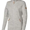 VANJA FULL ZIP, 69% ULL — LIGHT SILVER GREY