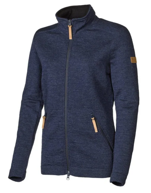 VANJA FULL ZIP, 69% ULL — LIGHT NAVY