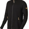 VOLMAR FULL ZIP, 69% ULL — BLACK