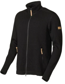 VOLMAR FULL ZIP, 69% ULL — BLACK