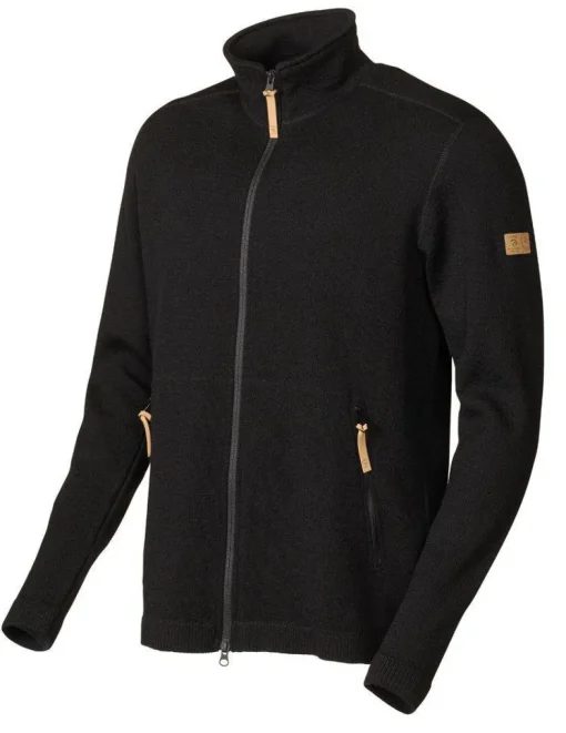 VOLMAR FULL ZIP, 69% ULL — BLACK