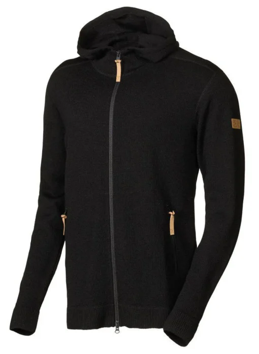 VOLMAR FULL ZIP, 69% ULL — BLACK
