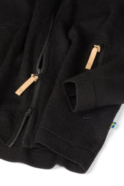 VOLMAR FULL ZIP, 69% ULL — BLACK