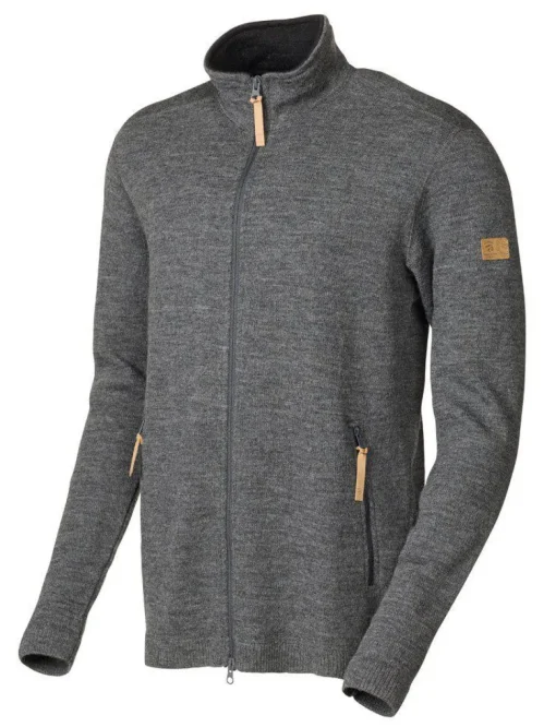 VOLMAR FULL ZIP, 69% ULL — GREY
