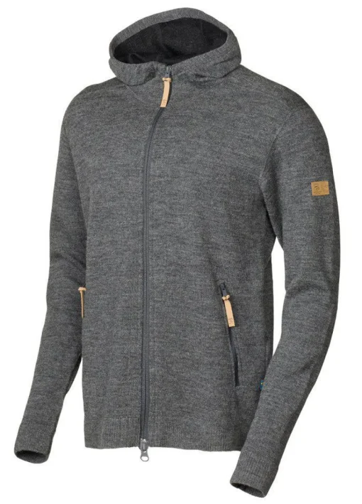 VOLMAR FULL ZIP, 69% ULL — GREY