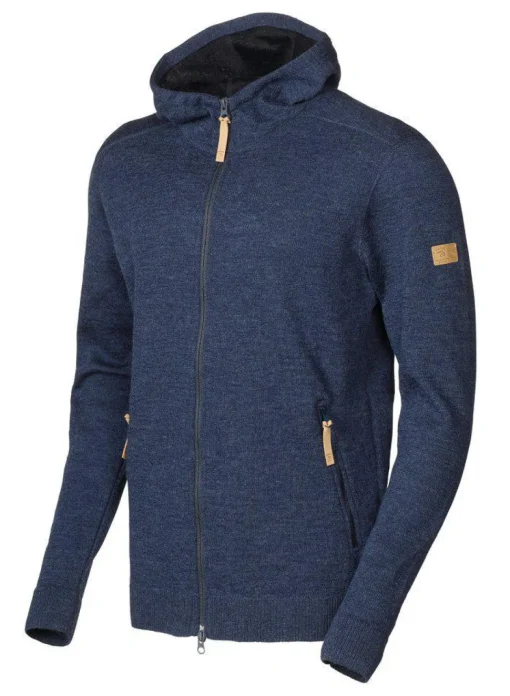 VOLMAR FULL ZIP, 69% ULL — LIGHT NAVY