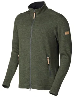 VOLMAR FULL ZIP, 69% ULL — LODEN GREEN