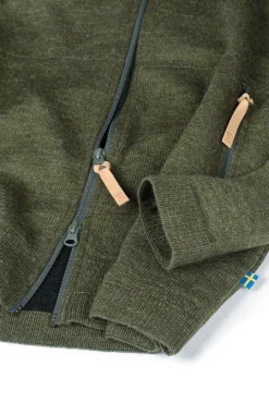 VOLMAR FULL ZIP, 69% ULL — LODEN GREEN
