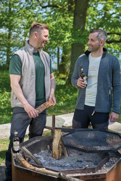 VOLMAR FULL ZIP, 69% ULL — LODEN GREEN