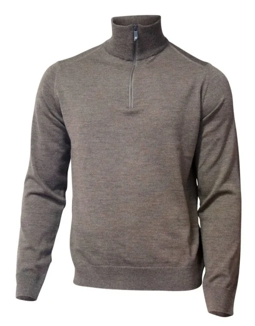 WILFRED WINDBREAKER, 100% EXTRA FINE MERINOULL — DARK KHAKI